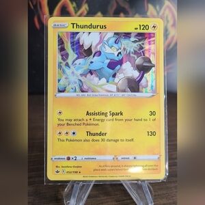 Thundurus 52/198 Chilling Reign Holo Rare Pokemon TCG